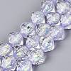 Handmade Foil Glass Beads Strands FOIL-Q002-06A-1