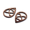 Walnut Wood Laser Cut Pendants WOOD-Q051-01C-2