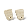 Ash Wood Stud Earring Findings EJEW-N017-011A-2