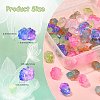 70Pcs 7 Colors Two Tone Glass Beads GLAA-CJ0001-78-2