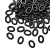 Opaque Spray Painted Acrylic Linking Rings OACR-S021-27A-C01-2