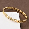 304 Stainless Steel Hinged Bangles for Women BJEW-C132-01B-G-2