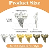 30Pcs 3 Colors Tibetan Style  Alloy Pendants FIND-YW0012-30-2