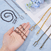 5Pcs 5 Colors Alloy Clip Pocket Watch Chain FIND-FH0009-15-3