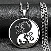 201 Stainless Steel Pendant Necklaces LS-NJEW-C066-07P-1
