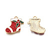 Golden Plated Alloy Enamel Pendants ENAM-T009-93-RS-1