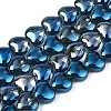 Electroplate Glass Beads Strands EGLA-S188-14-4
