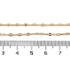 Ion Plating(IP) 304 Stainless Steel Dapped Chain Necklace for Men Women NJEW-E076-02G-4