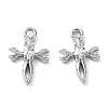 Rack Plating Brass Micro Pave Cubic Zirconia Pendants KK-K333-78P-1