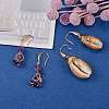 4 Pairs 4 Style Brass Micro Pave Clear Cubic Zirconia Earring Hooks KK-SZ0004-62-5