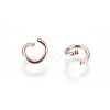 PVD Vacuum Plating 304 Stainless Steel Open Jump Rings X-STAS-L216-07C-RG-2