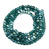 AB Color Plated Transparent Glass Rondelle Beads Strands EGLA-T029-2mm-10N-2