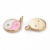 Brass Micro Pave Clear Cubic Zirconia Pendants KK-C100-16G-01-2