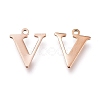 304 Stainless Steel Charms STAS-H112-V-RG-2