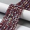 Electroplate Glass Beads Strands EGLA-R030-4x4mm-09-1