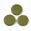 Painted Natural Wood Beads WOOD-S049-02C-05-1