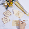 36Pcs Pentagram Pattern Tarot Card Theme Paper Greeting Card WICR-CN0001-04-3