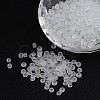6/0 Frosted Round Glass Seed Beads X-SEED-A008-4mm-M1-1