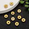 Brass Grade A Crystal Rhinestone Spacer Beads RB-A006-8MM-G-6