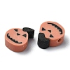 Halloween Theme Handmade Polymer Clay Beads CLAY-M005-08-2