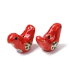 Handmade Printed Porcelain Beads PORC-F005-04B-1-2