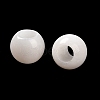 Natural White Jade European Beads G-R488-01H-4