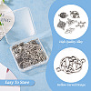 72Pcs 12 Styles Tibetan Style Alloy Connector Charms TIBE-TA0001-29-4