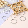 304 Stainless Steel Keychain Clasp Findings STAS-YW0001-80-5