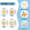 8Pcs 4 Styles Brass Micro Pave Cubic Zirconia Pendants KK-TA0002-33-3