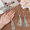 Imitation Leather Tassel Keychains KEYC-WH20005-004-3