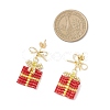 Handmade Glass Seed Beads Dangle Stud Earrings EJEW-MZ00545-01-4