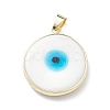 Handmade Evil Eye Lampwork Pendants LAMP-F031-03G-03-2