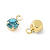 Brass Glass Charms X-KK-C097-08G-02-2