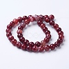 Natural Agate Beads Strands G-G754-04-8mm-2