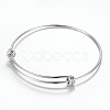 Tarnish Resistant Adjustable 304 Stainless Steel Expandable Bangle Making LS-BJEW-H510-01P-1