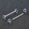 Acrylic Tongue Rings AJEW-P084-07B-2