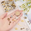 Globleland 160Pcs 8 Style Alloy Pendants FIND-GL0001-41-3