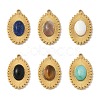 Natural Mixed Gemstone Pendants STAS-P394-06G-1