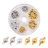 Brass Magnetic Clasps with Loops KK-JP0010-08-1
