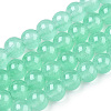 Baking Paint Imitation Jade Glass Round Bead Strands DGLA-Q021-6mm-22-A-1
