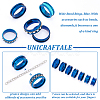 14pcs 7 size Unisex Stainless Steel Grooved Finger Ring Sets RJEW-UN0002-65BL-5