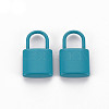Spray Painted Alloy Pendants PALLOY-Q433-031B-RS-1