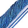 Electroplate Glass Beads Strands EGLA-K014-B-FP08-1