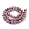 Natural Rhodonite Beads Strands G-S259-08-6mm-2