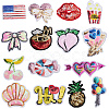 15Pcs 15 Styles Sequin Embroidery Cloth Iron On Patches DIY-CY0001-11-1