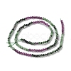 Gradient Color Natural Ruby in Zoisite Beads Strands G-D080-A03-3