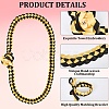 Polyester Graduation Honor Ribbon & Braided Bracelets & Brooch Sets AJEW-WH20816-001A-5