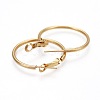 201 Stainless Steel Hoop Earrings EJEW-F188-24G-A-2