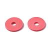 Flat Round Handmade Polymer Clay Beads CLAY-R067-12mm-14-6
