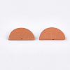 Painted Natural Wood Beads WOOD-T021-05B-09-2